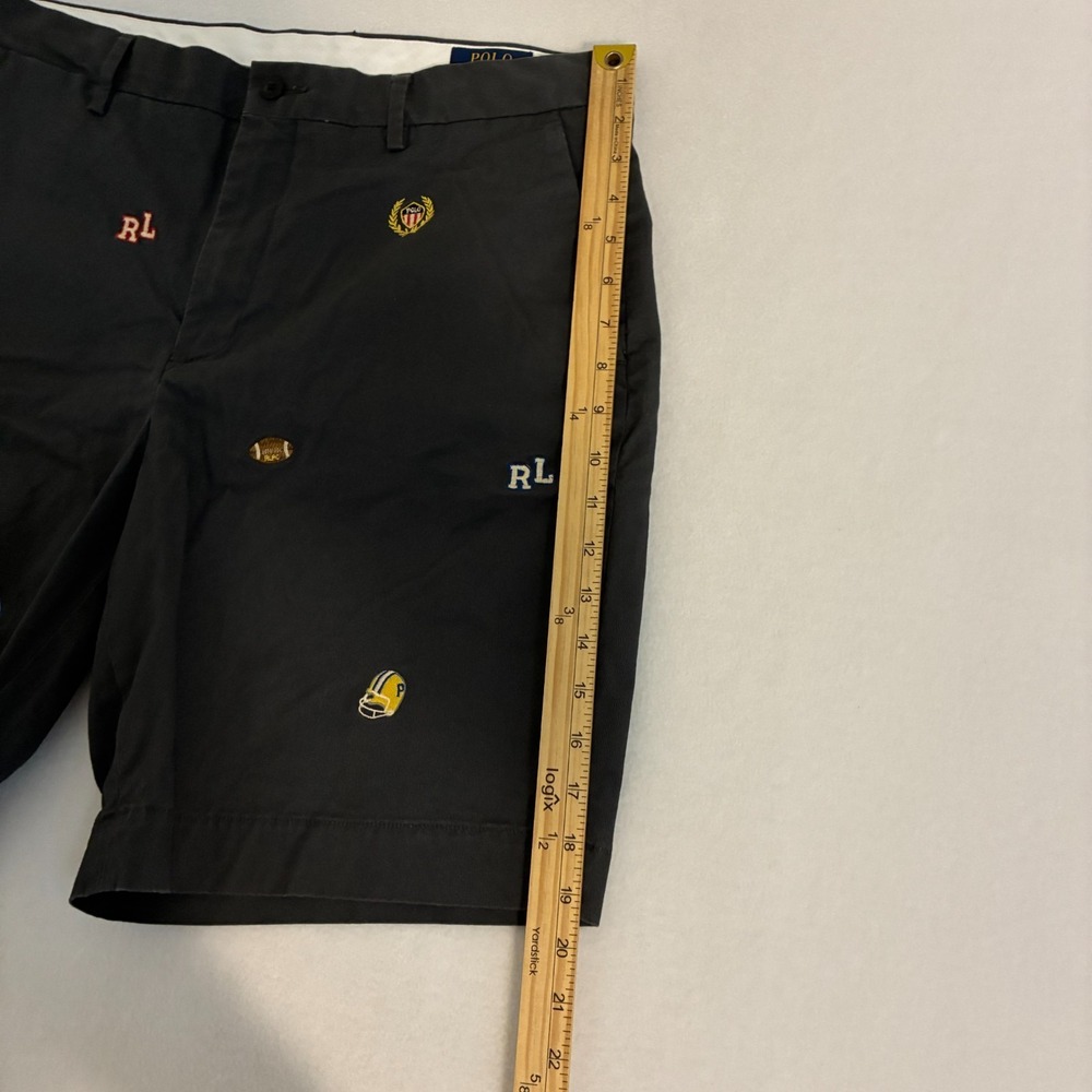 Polo Ralph Lauren Stretch Classic Fit AOP Shorts Mens Size 35 Chino Preppy - Picture 7 of 8